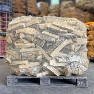 Bjørkeved hel pall, 1000 liter, 30 cm